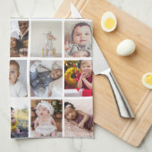 Ontwerp je eigen 30 fotocollage theedoek (Quarter Fold)