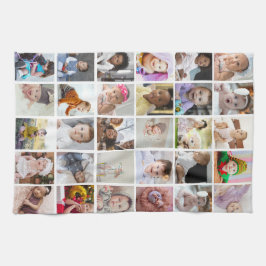 Ontwerp je eigen 30 fotocollage theedoek