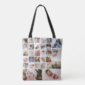 Ontwerp je eigen 30 fotocollage tote bag (Achterkant)
