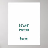 Ontwerp Je Eigen 30"x40" Poster (Voorkant)