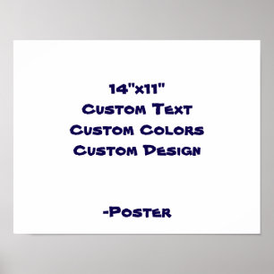 Ontwerp je eigen 35,5x28cm matte poster