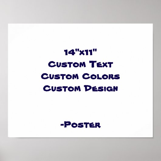 Ontwerp je eigen 35,5x28cm matte poster (Voorkant)