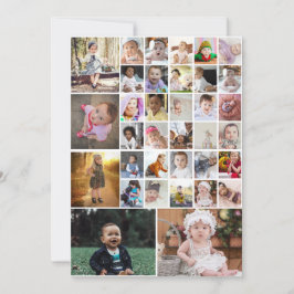 Ontwerp je eigen 35 foto collage kaart