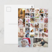 Ontwerp Je Eigen 35 Foto Collage Poster Briefkaart (Voorkant / Achterkant)