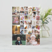 Ontwerp je eigen 35 fotocollage aankondiging (Staand voorkant)