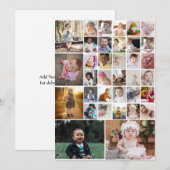 Ontwerp je eigen 35 fotocollage bedankkaart (Voorkant / Achterkant)