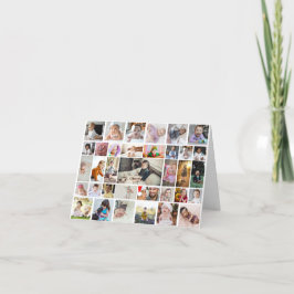 Ontwerp je eigen 35 fotocollage bedankkaart