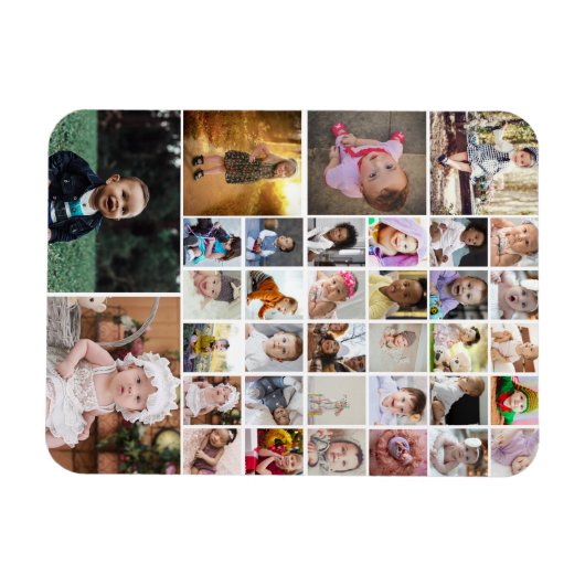 Ontwerp je eigen 35 fotocollage magneet (Horizontaal)