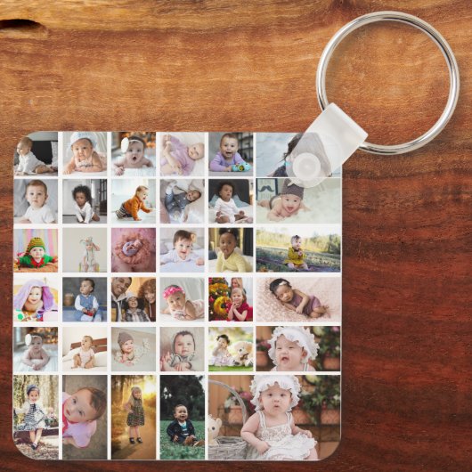 Ontwerp je eigen 35 fotocollage sleutelhanger (Achterkant)