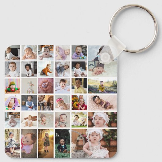 Ontwerp je eigen 35 fotocollage sleutelhanger (Achterkant)