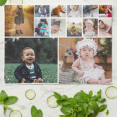 Ontwerp je eigen 35 fotocollage theedoek (Gevouwen)