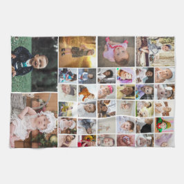 Ontwerp je eigen 35 fotocollage theedoek