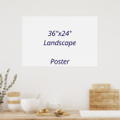 Ontwerp Je Eigen 36"x24" Poster (Keuken)