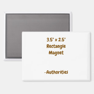 Ontwerp Je Eigen 3.5" x 2.5" Rechthoekige Magneet