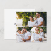 Ontwerp Je Eigen 3 Foto Collage Feestdagenkaart (Voorkant / Achterkant)