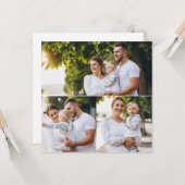 Ontwerp Je Eigen 3 Foto Collage Kaart (Voorkant / Achterkant in situ)