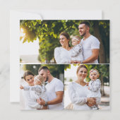 Ontwerp Je Eigen 3 Foto Collage Kaart (Voorkant)