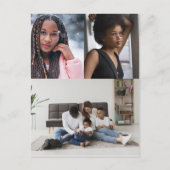 Ontwerp je eigen 3 fotocollage briefkaart (Voorkant)