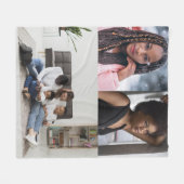 Ontwerp je eigen 3 fotocollage fleece deken (Voorkant (Horizontaal))