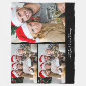 Ontwerp je eigen 3 fotocollage fleece deken (Voorkant)