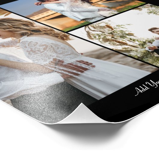 Ontwerp je eigen 3 fotocollage foto afdruk (Hoek)