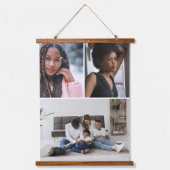 Ontwerp je eigen 3 fotocollage hangend wandkleed (Voorkant)
