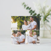 Ontwerp je eigen 3 fotocollage kaart (Staand voorkant)