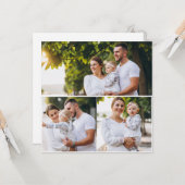 Ontwerp je eigen 3 fotocollage kaart (Voorkant / Achterkant in situ)