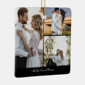 Ontwerp je eigen 3 fotocollage keramisch ornament (Rechts)