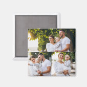 Ontwerp je eigen 3 fotocollage magneet (Voorkant / Achterkant)