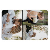 Ontwerp je eigen 3 fotocollage magneet (Horizontaal)