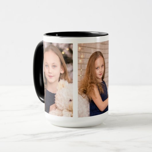 Ontwerp je eigen 3 fotocollage mok (Voorkant links)