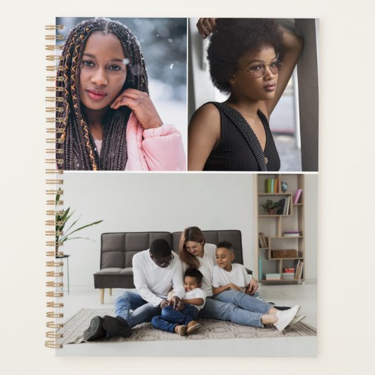 Ontwerp je eigen 3 fotocollage planner (Voorkant)