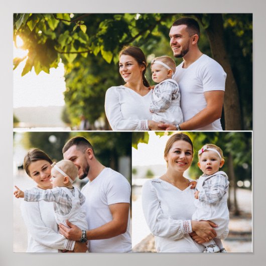 Ontwerp je eigen 3 fotocollage poster (Voorkant)