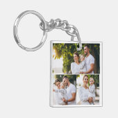 Ontwerp je eigen 3 fotocollage sleutelhanger (Voorkant Links)