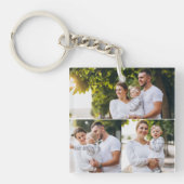 Ontwerp je eigen 3 fotocollage sleutelhanger (Voorkant)