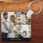 Ontwerp je eigen 3 fotocollage sleutelhanger (Achterkant)