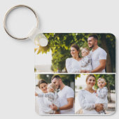 Ontwerp je eigen 3 fotocollage sleutelhanger (Voorkant)