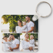 Ontwerp je eigen 3 fotocollage sleutelhanger (Achterkant)