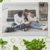 Ontwerp je eigen 3 fotocollage theedoek (Gevouwen)