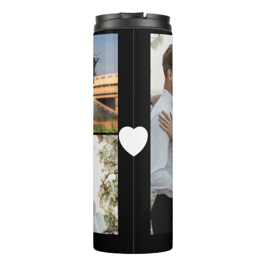 Ontwerp je eigen 3 fotocollage thermosbeker (Achterkant)