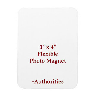 Ontwerp Je Eigen 3" x 4" Flexibele Fotomagneet Magneet
