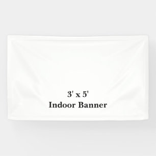 Ontwerp Je Eigen 3' x 5' Binnen Vinyl Banner