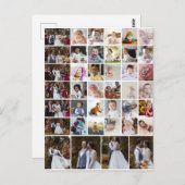 Ontwerp Je Eigen 40 Foto Collage Briefkaart (Voorkant / Achterkant)