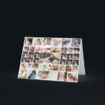 Ontwerp Je Eigen 40 Foto Collage Feestdagen Kaart<br><div class="desc">Personaliseer je fotografie. Je kunt dit aangepaste product maken voor speciale gelegenheden zoals huwelijken,  verjaardagen,  Kerstmis,  Feestdagen,  Herdenkingen,  Afstuderen,  Jubileum en meer. Het kan ook worden gegeven als een cadeau aan je beste vriend,  goede vriend,  familie en verwanten.</div>