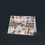 Ontwerp Je Eigen 40 Foto Collage Feestdagen Kaart<br><div class="desc">Personaliseer je fotografie. Je kunt dit aangepaste product maken voor speciale gelegenheden zoals huwelijken,  verjaardagen,  Kerstmis,  Feestdagen,  Herdenkingen,  Afstuderen,  Jubileum en meer. Het kan ook worden gegeven als een cadeau aan je beste vriend,  goede vriend,  familie en verwanten.</div>