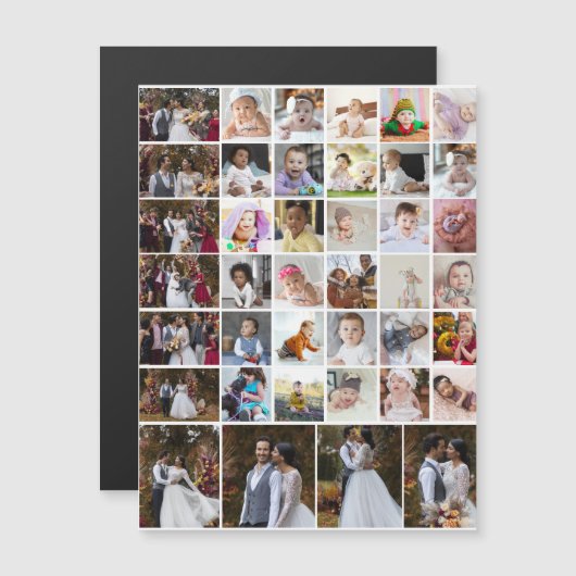 Ontwerp je eigen 40 fotocollage (Voorkant / Achterkant)