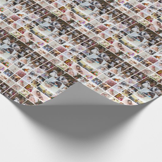 Ontwerp je eigen 40 fotocollage cadeaupapier (Hoek)