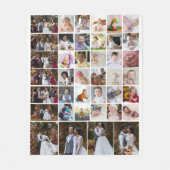 Ontwerp je eigen 40 fotocollage fleece deken (Voorkant)