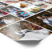 Ontwerp je eigen 40 fotocollage foto afdruk (Hoek)